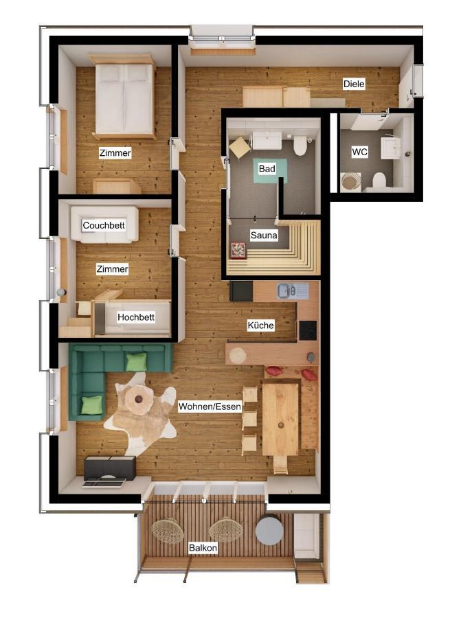 Feldberg Apartment - Direkt An Der Skipiste - Mit Sauna ภายนอก รูปภาพ